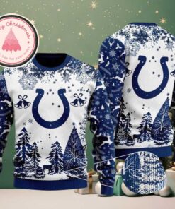 NFL Indianapolis Colts Logo Football Team Special Xmas Tree 2025 Christmas Ugly Sweater
