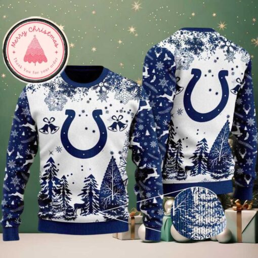 NFL Indianapolis Colts Logo Football Team Special Xmas Tree 2025 Christmas Ugly Sweater