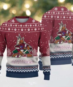NHL Arizona Coyotes Hockey Team Design New Ugly Christmas Sweater