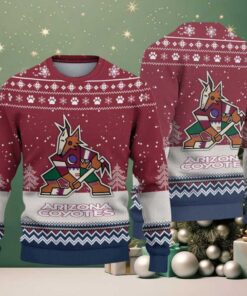 NHL Arizona Coyotes Hockey Team Design New Ugly Christmas Sweater