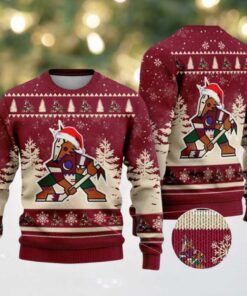 NHL Arizona Coyotes Special 2025 Personalized Christmas Ugly Christmas Sweater Gift For Men And Women