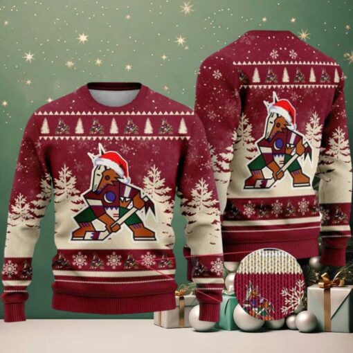 NHL Arizona Coyotes Special 2025 Personalized Christmas Ugly Christmas Sweater Gift For Men And Women