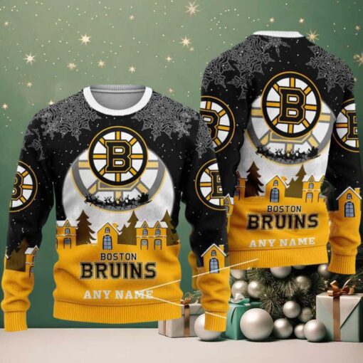 NHL Boston Bruins Hockey New Design Litmited Christmas Ugly Sweater