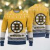 NHL Boston Bruins Personalized Snow Tree Ugly Christmas Sweater