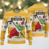 NHL Boston Bruins Personalized Snow Tree Ugly Christmas Sweater