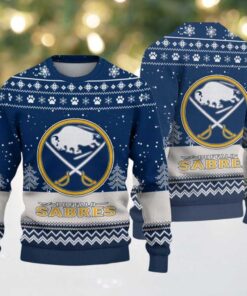 NHL Buffalo Sabres Hockey Team Design New Ugly Christmas Sweater