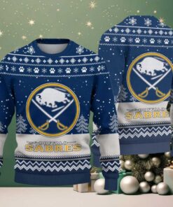 NHL Buffalo Sabres Hockey Team Design New Ugly Christmas Sweater