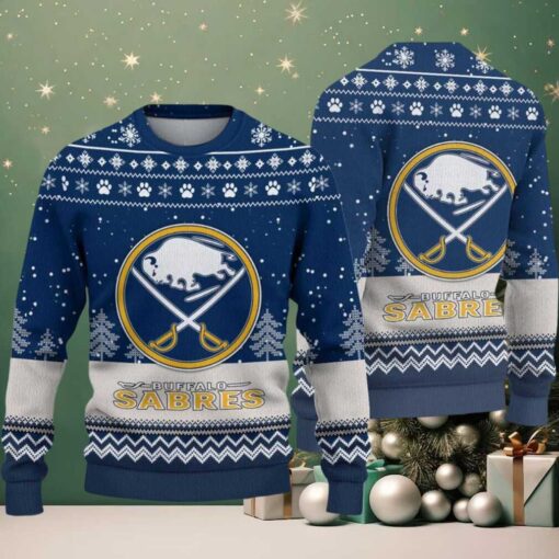 NHL Buffalo Sabres Hockey Team Design New Ugly Christmas Sweater