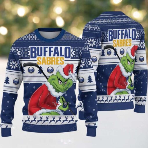 NHL Buffalo Sabres Ugly Sweater Grinch Christmas Sweater