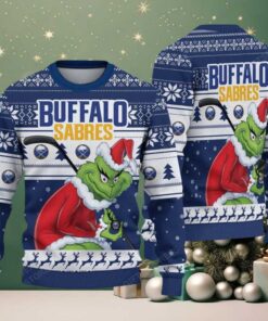 NHL Buffalo Sabres Ugly Sweater Grinch Christmas Sweater