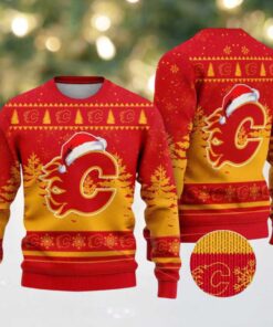 NHL Calgary Flames Special 2025 Personalized Christmas Ugly Christmas Sweater Gift For Men And Women