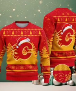 NHL Calgary Flames Special 2025 Personalized Christmas Ugly Christmas Sweater Gift For Men And Women