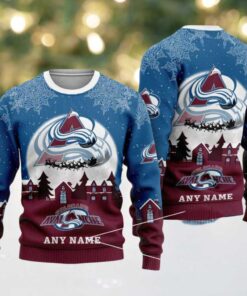 NHL Colorado Avalanche Hockey New Design Litmited Christmas Ugly Sweater