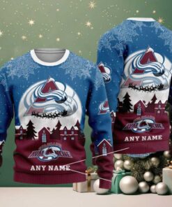 NHL Colorado Avalanche Hockey New Design Litmited Christmas Ugly Sweater