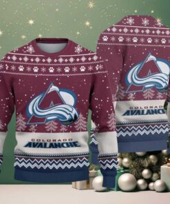 NHL Colorado Avalanche Hockey Team Design New Ugly Christmas Sweater