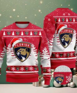 NHL Florida Panthers Personalized Name Christmas Design Ugly Sweater ST2301 NHL Florida Panthers Personalized Name Christmas Design Ugly Sweater ST2301