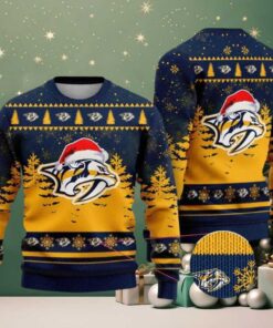 NHL Nashville Predators Personalized Christmas 2025 Holiday Ugly Christmas Sweater