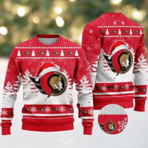 NHL Ottawa Senators Special 2025 Personalized Christmas Ugly Christmas Sweater Gift For Men And Women