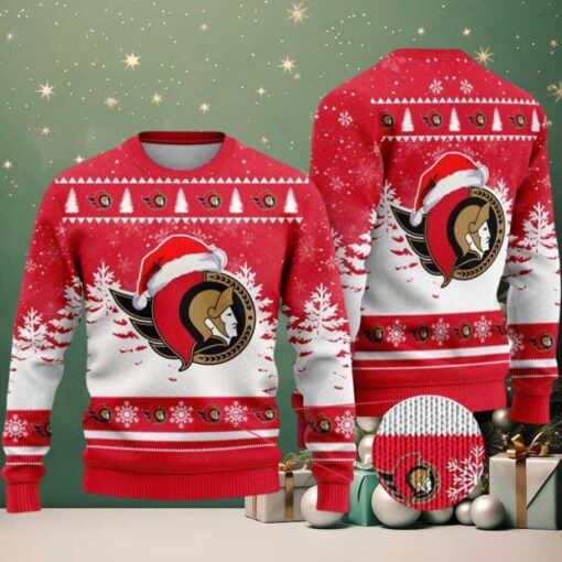 NHL Ottawa Senators Special 2025 Personalized Christmas Ugly Christmas Sweater Gift For Men And Women