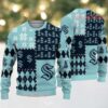 NHL Seattle Kraken Snowy Depths Ugly Christmas Sweater