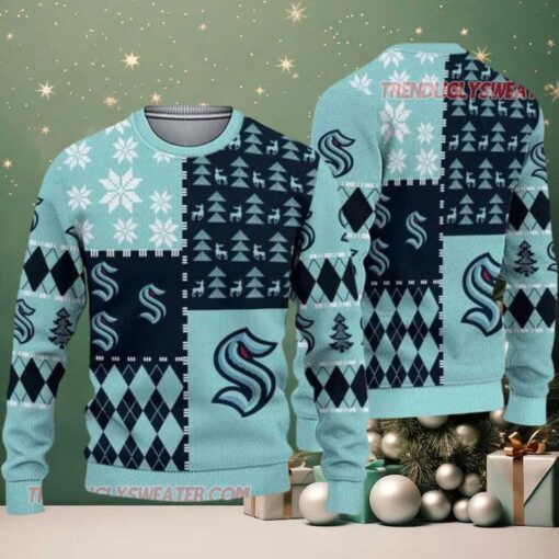 NHL Seattle Kraken Ice Hockey Ugly Christmas Sweater