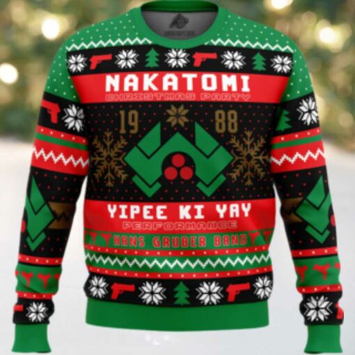 Nakatomi Christmas Party 1988 Die Hard Ugly Christmas Sweater