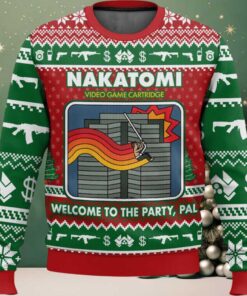 Nakatomi Video Game Ugly Christmas Sweater Nakatomi Video Game Ugly Christmas Sweater
