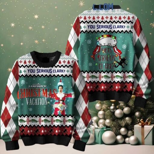 National Lampoon’s Christmas Vacation You Serious Clark 2024 Ugly Sweater