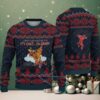 Black White Snowflake and Gift Pattern Grinch x Snoopy Tito’s Handmade Vodka Ugly Christmas Sweater