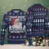 Red Ugly Christmas Sweater with White Snowflake Pattern Featuring Chivas Guadalajara Crest