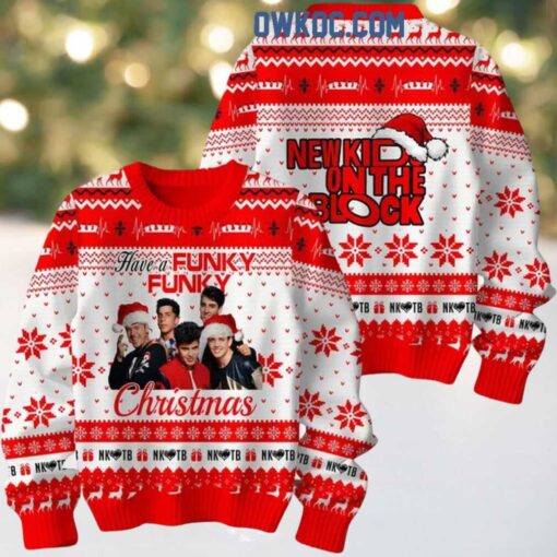 New Kids On The Blocks Funky Funky 2024 Christmas Ugly Sweater