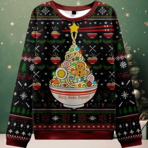 Noodles and Cheer Holiday Ugly Christmas Sweater