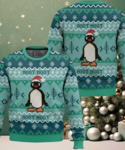 Noot Noot Pingu Ugly Christmas Sweater Noot Noot Pingu Ugly Christmas Sweater