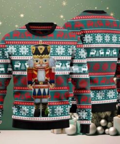 Nutcracker And Drum Ugly Sweater Green Red Party