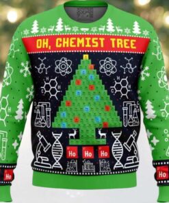 Oh, Chemist Tree Science Ugly Christmas Sweater