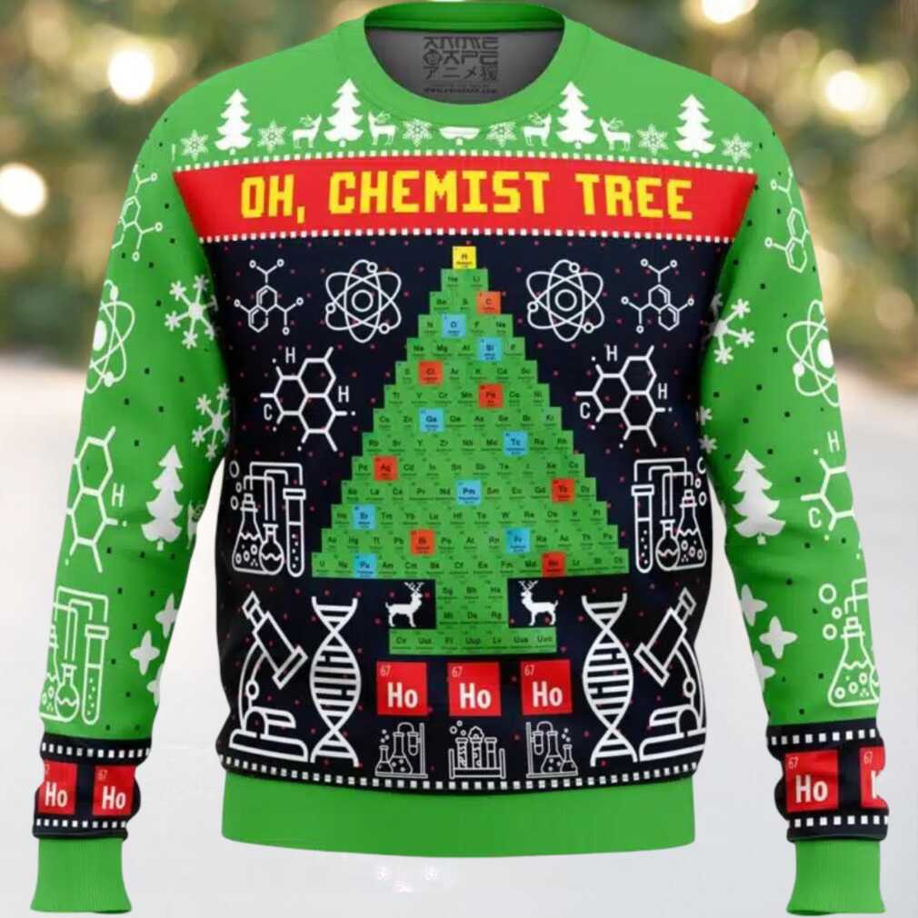 Oh, Chemist Tree Science Ugly Christmas Sweater Oh, Chemist Tree Science Ugly Christmas Sweater