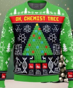 Oh, Chemist Tree Science Ugly Christmas Sweater