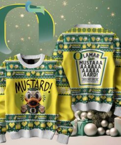 Oregon Ducks Mustard Kendrick Lamar Christmas Ugly Sweater