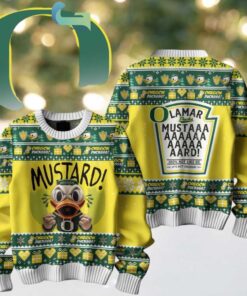 Oregon Ducks Mustard Kendrick Lamar Christmas Ugly Sweater