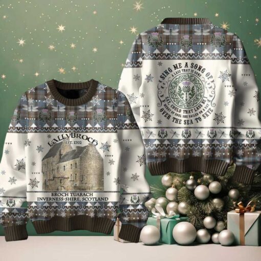Outlanders Lallybroch Broch Tuanrach Inverness shire Scotland Ugly Sweater