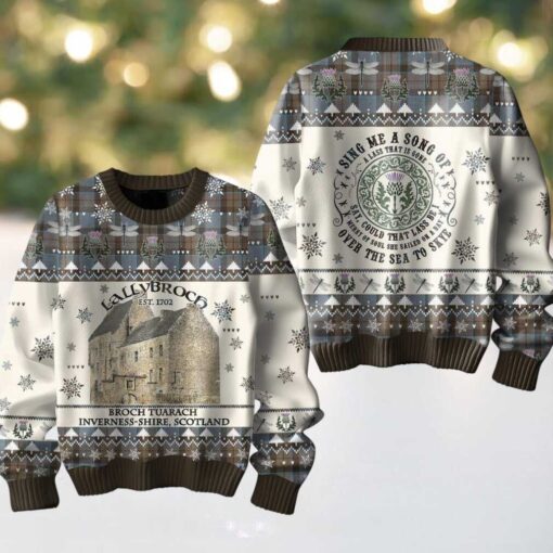 Outlanders Lallybroch Broch Tuanrach Inverness shire Scotland Ugly Sweater