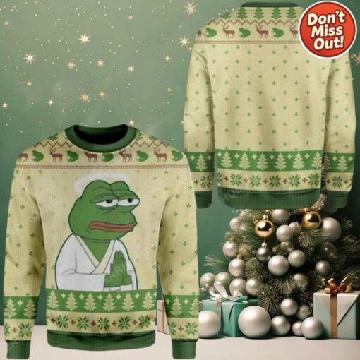 Pepe The Frog Sweatshirt Ugly Sweater Christmas 2025