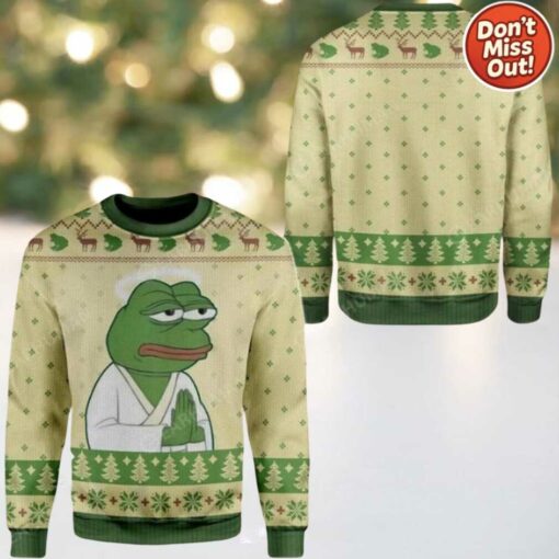 Pepe The Frog Sweatshirt Ugly Sweater Christmas 2025