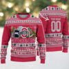 Nebraska Cornhuskers Merry Christmas Grinch Hand NCAA Ugly Christmas Sweater