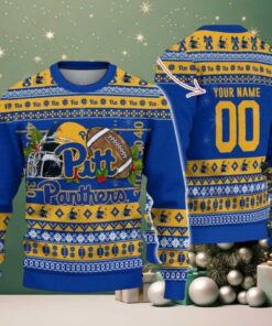 Personalized Pittsburgh Panthers Logo Football NCAA Ugly Christmas Sweater