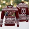 Michigan Wolverines Football Team Logo Custom Name NCAA Ugly Christmas Sweater Michigan Wolverines Football Team Logo Custom Name NCAA Ugly Christmas Sweater
