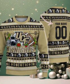 Personalized UCF Knights Logo Football NCAA Ugly Christmas Sweater