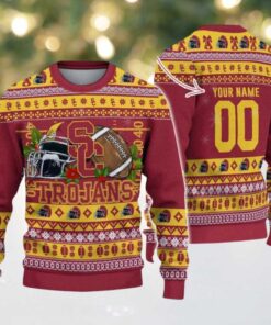 Personalized USC Trojans Logo Football NCAA Ugly Christmas Sweater