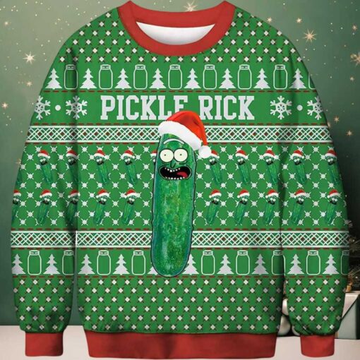 Pickle Rick Ugly Christmas Sweater