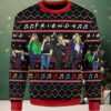 ACDC Rock Band Team Member With Xmas Pattern 2025 Ugly Christmas Sweater